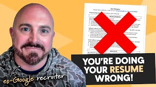 Do THIS to improve your RESUME by 20% (ex-Google recruiter can't believe how few people do this)