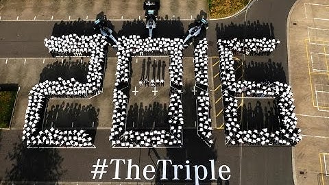 DRONE TIME-LAPSE - Everyone do #TheTriple dance!