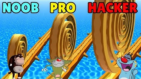 NOOB vs PRO vs HACKER Spiral Roll Android iOS Oggy And Jack #shorts #gameplay #spiralroll