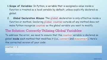 Solving the local variable 