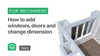 How to add windows, doors and change dimension | WEB platform | Planner 5d tutorial for beginners screenshot 5