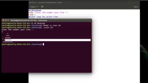 How to print pyramid in shell script with * star | Unix programming | for loop | Nested loop