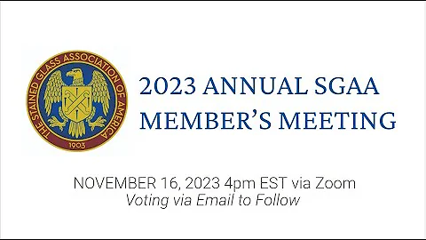 SGAA 2023 Annual Membership Meeting