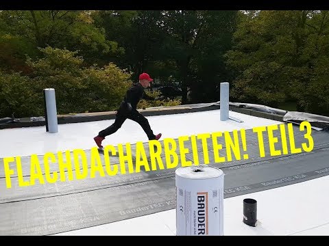 Dachdecker / Flachdacharbeiten Teil 3 / 👉 Randfixierung! / Flat roof work 3