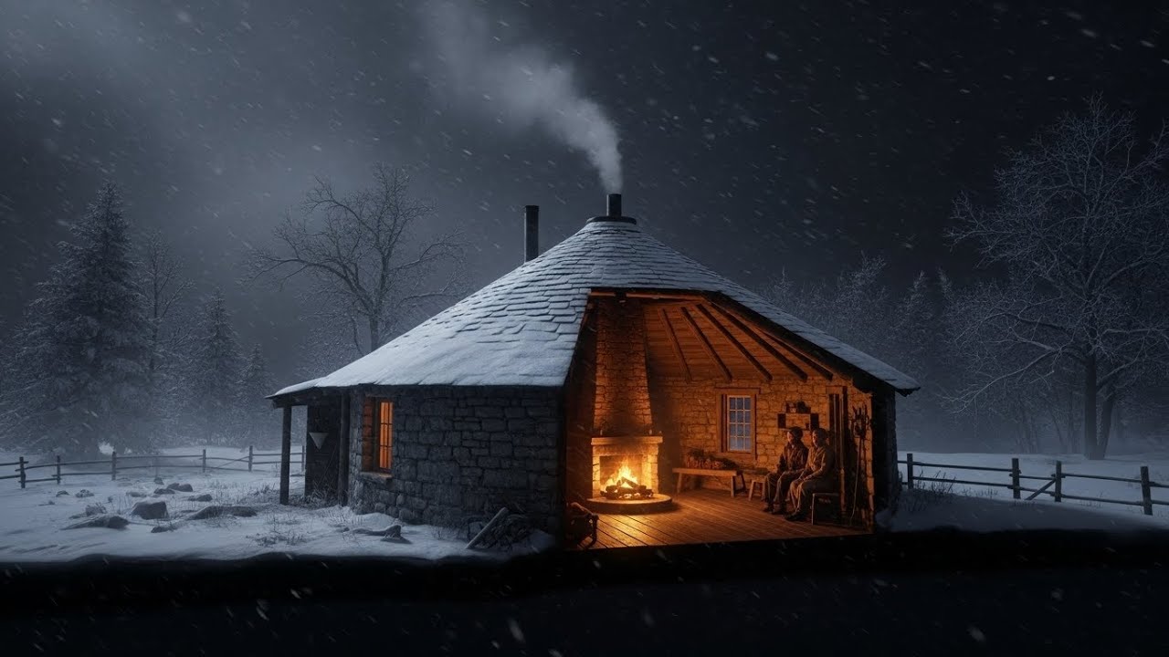 How One Man Built a Round Stone Cabin That Stayed 30° Warmer All Winter