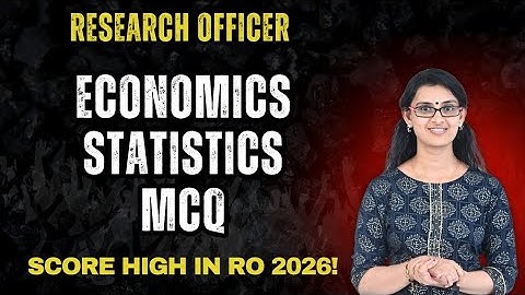 Economics & Statistics MCQ Questions for Research Officer Exam 2026