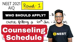 NEET 2021 Counseling Schedule Released | All India Quota | Neet Strategies in Tamil