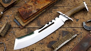 Big Hunting Knife from a truck leaf spring🔥🔥