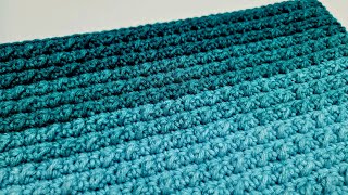 How To Crochet EASY Stitch For Blankets and Scarfs  Single Crochet Puff