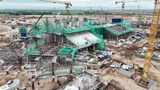 #10 WORLDWIDE BIGGEST STADIUM - SÂN VẬN ĐỘNG HÙNG VƯƠNG OLYMPIC - Construction Site Flycam 18.06.26