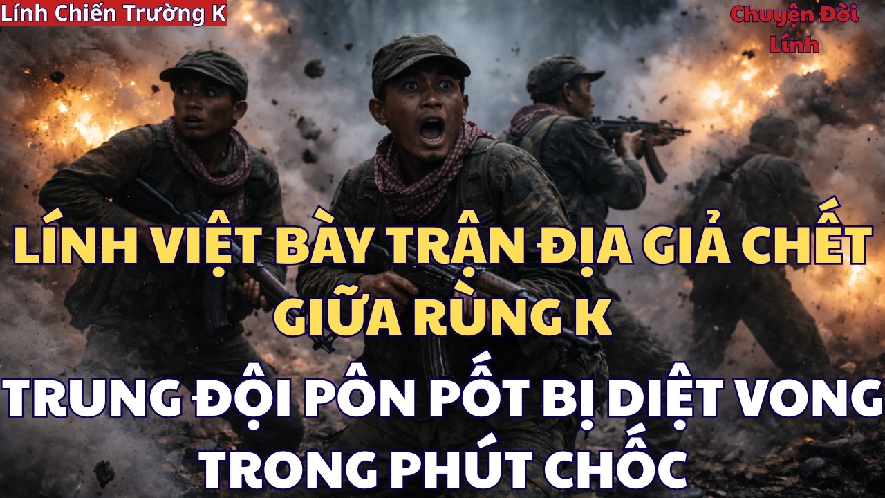Lính Việt Bày trận ĐỊA GIẢ CHẾT Giữa Rừng K - Trung Đội Pôn Pốt Bị DIỆT VONG Trong Phút Chốc