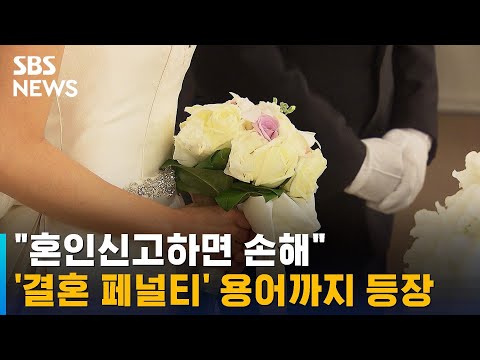 &quot;혼인신고하면 손해&quot;…&#39;결혼 페널티&#39; 용어까지 등장, 무슨 일? / SBS