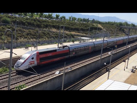 Passage d’un TGV lyria à Valence TGV