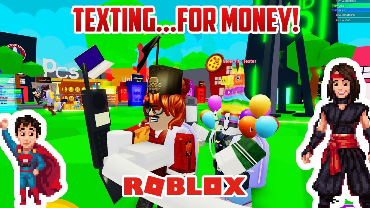 LET'S TEXT FOR MONEY! Roblox Texting Simulator Updates - YouTube