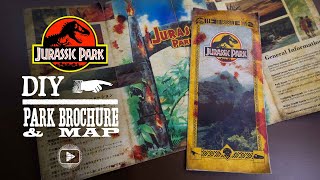Jurassic Park Brochure and Map DIY