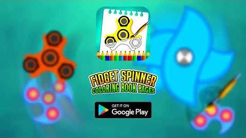 Fidget Spinner Coloring Book Pages