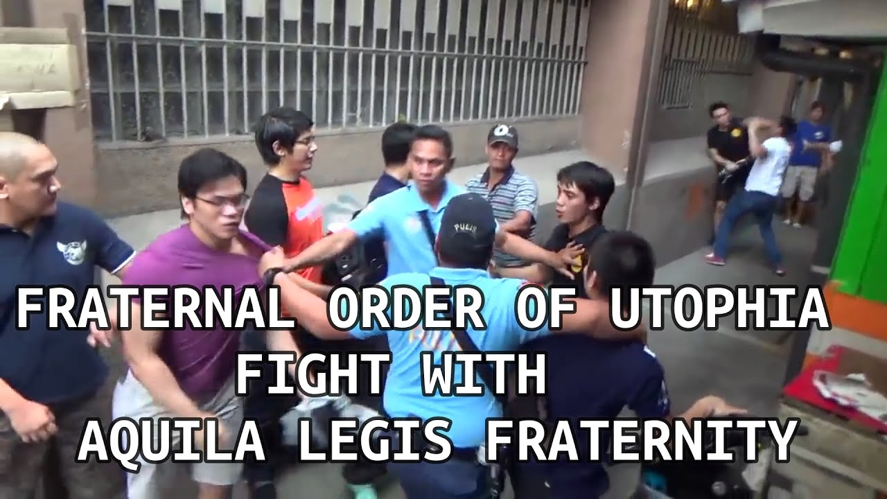 Fraternal Order of Utopia Vs Aquila Legis Fraternity fight at Ateneo De ...