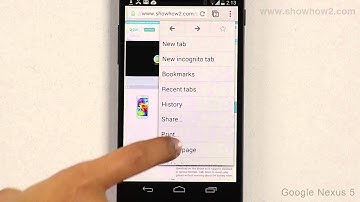 Google Nexus 5 - Browser: Change Search Engine