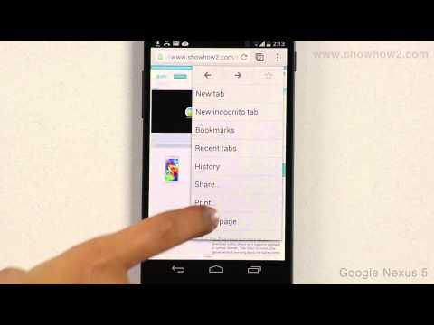 Google Nexus 5 - Browser: Change Search Engine