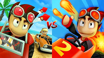 Beach Buggy Racing Vs Beach Buggy Racing 2 | Graphics & Gameplay Comparison