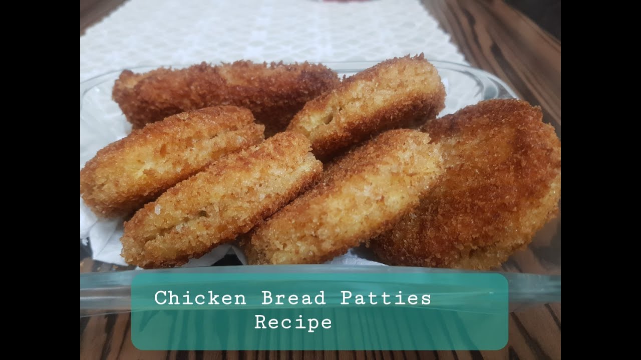 Chicken Patties Recipe with Bread Crumbs YouTube