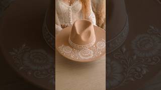 See how a simple hat can be transformed into a beautiful boho-style piece