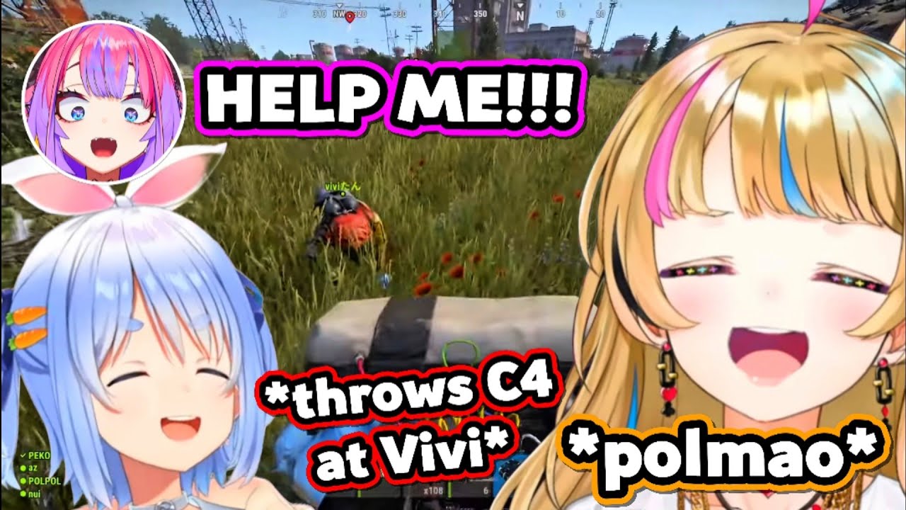 Polka Saw Pekora and Vivi Trying to Kill Each Other...【Hololive】