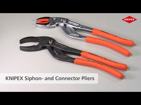 KNIPEX Siphon- and Connector Pliers for traps, tube fittings and connectors