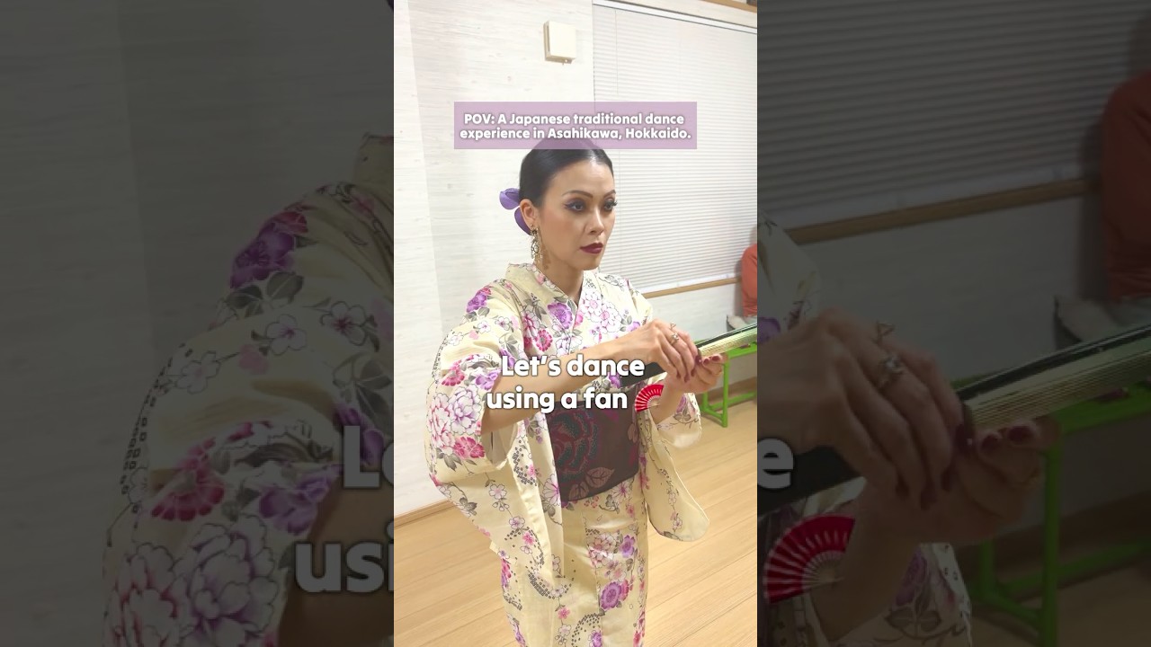 Experience Japanese Traditional Dance & Kimono in Asahikawa, Hokkaido 🇯🇵&ndash; Dancing to Sakura Sakura