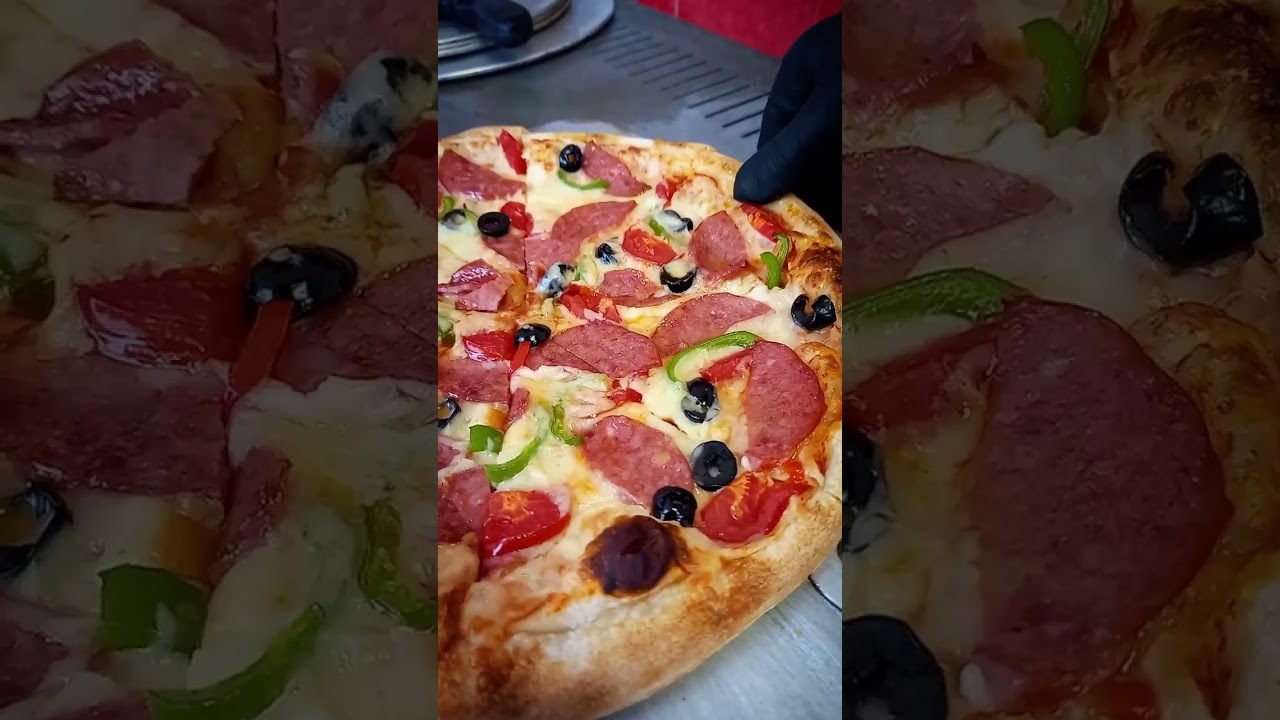 Sicilian Pizza with Black Olive 