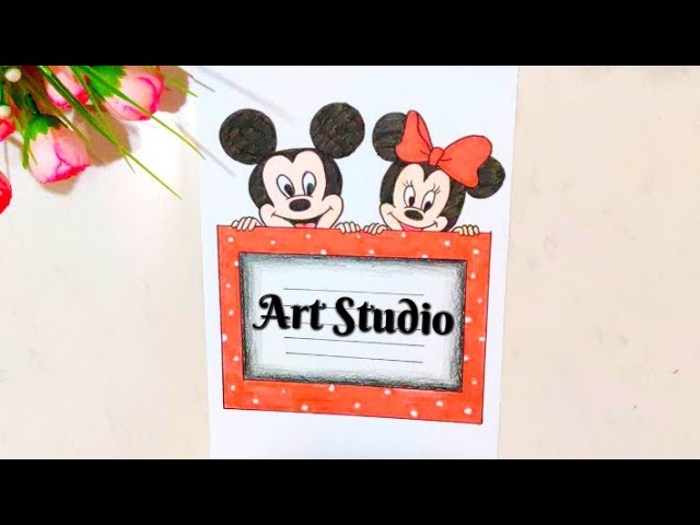 Border Design on Paper | Front Page or Project Border Design | Cartoon  themed border design - YouTube