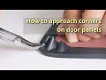 How to upholster corners on doorpanels  upholstery basics for beginners