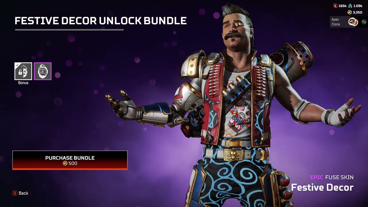 Epic Skin for Fuse (Festive Decor), Celestial Sunrise Sales [Apex Legends - Highlight - Feb.23]