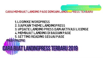 cara membuat landing page dengan landingpress terbaru