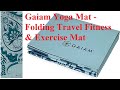 Gaiam yoga mat   folding travel fitness  exercise mat