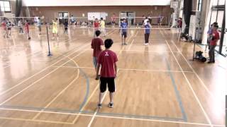 20150519 羽聯vs科教 男雙冠佑資雅