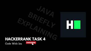 Hacker Rank 4th task