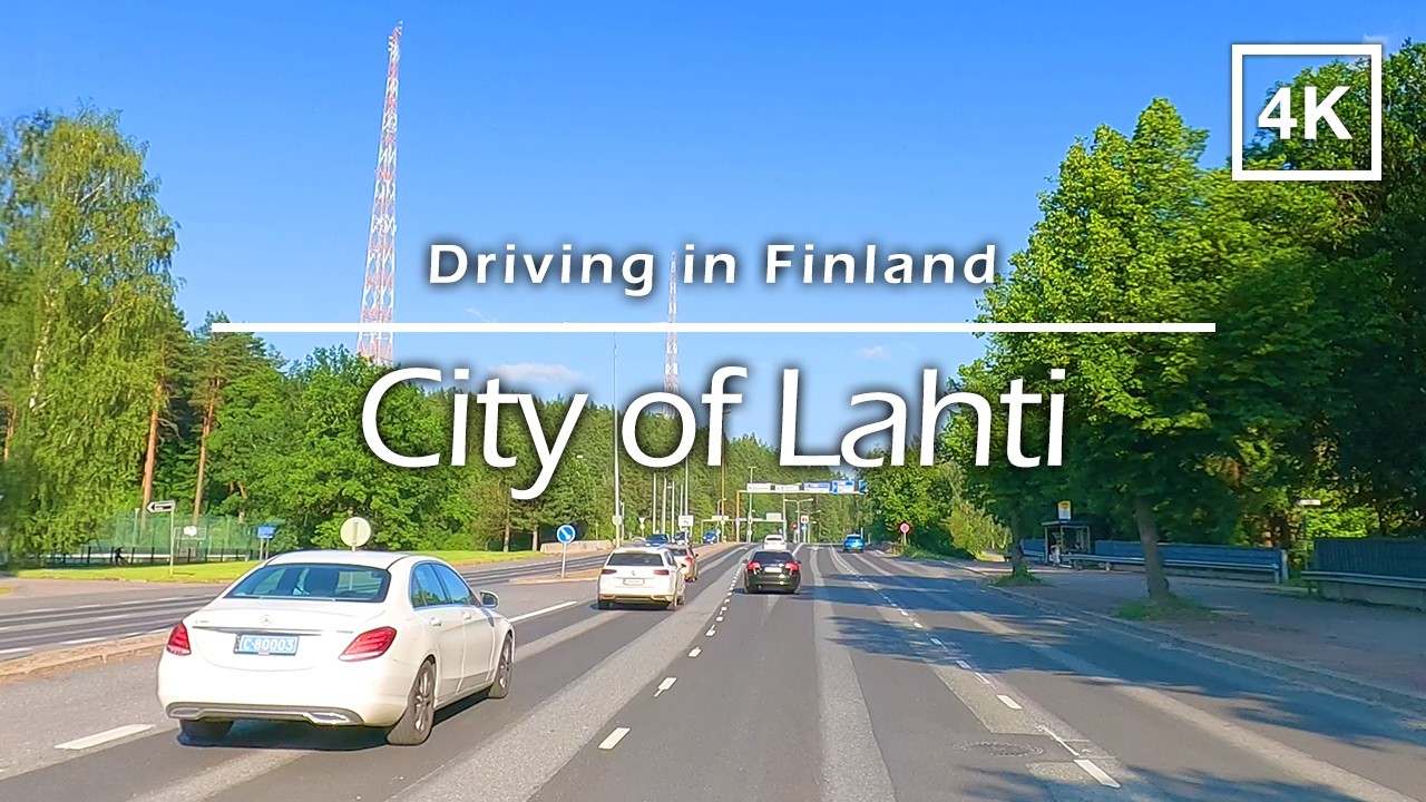 Driving in City of Lahti, Finland - 4K