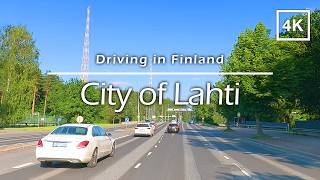 Driving in City of Lahti, Finland - 4K