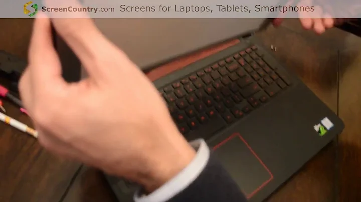Laptop screen replacement (How to replace notebook LCD) [Dell Inspiron 15 5577]