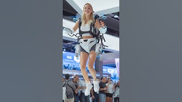 2025 Wearable Drone Suit Jump Test. #robotics #dronesuit #futuretech #robotexpo