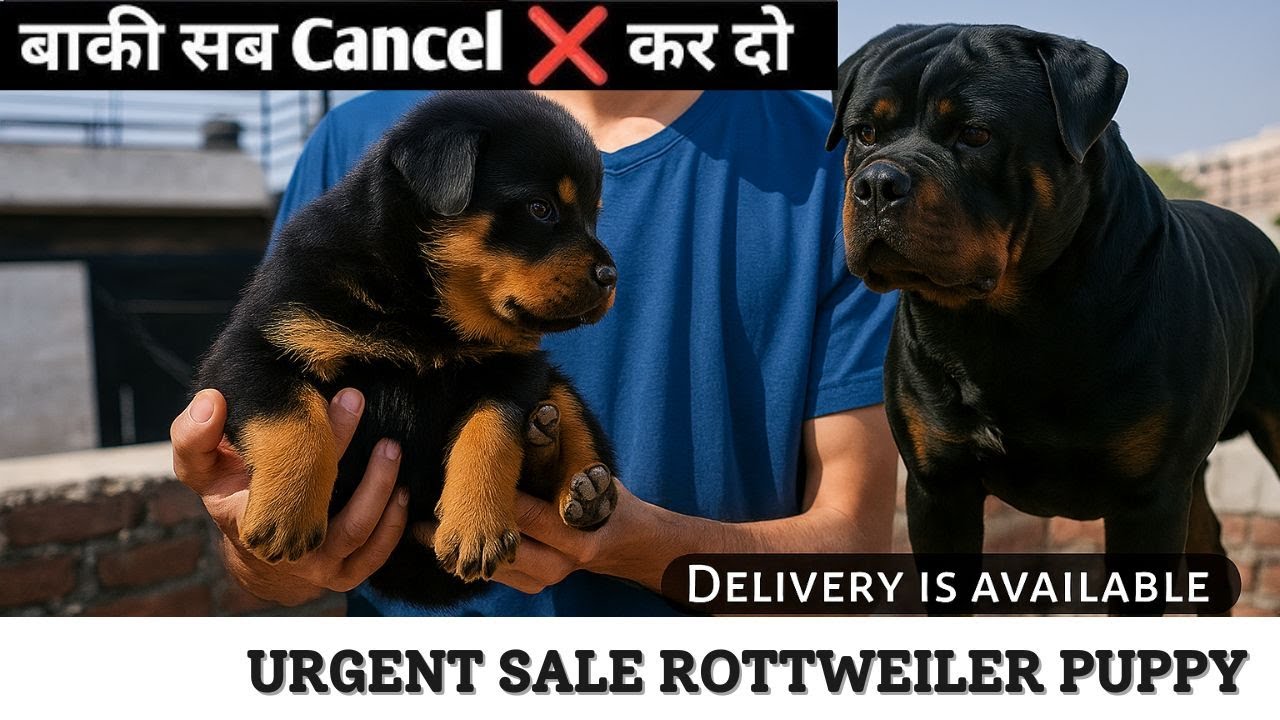 Low Price Rottweiler Puppies For Sale in Delhi 🐾 | Home Delivery Available Across India