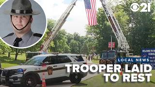 Live from outside the funeral service of Tpr. Michael Pahira