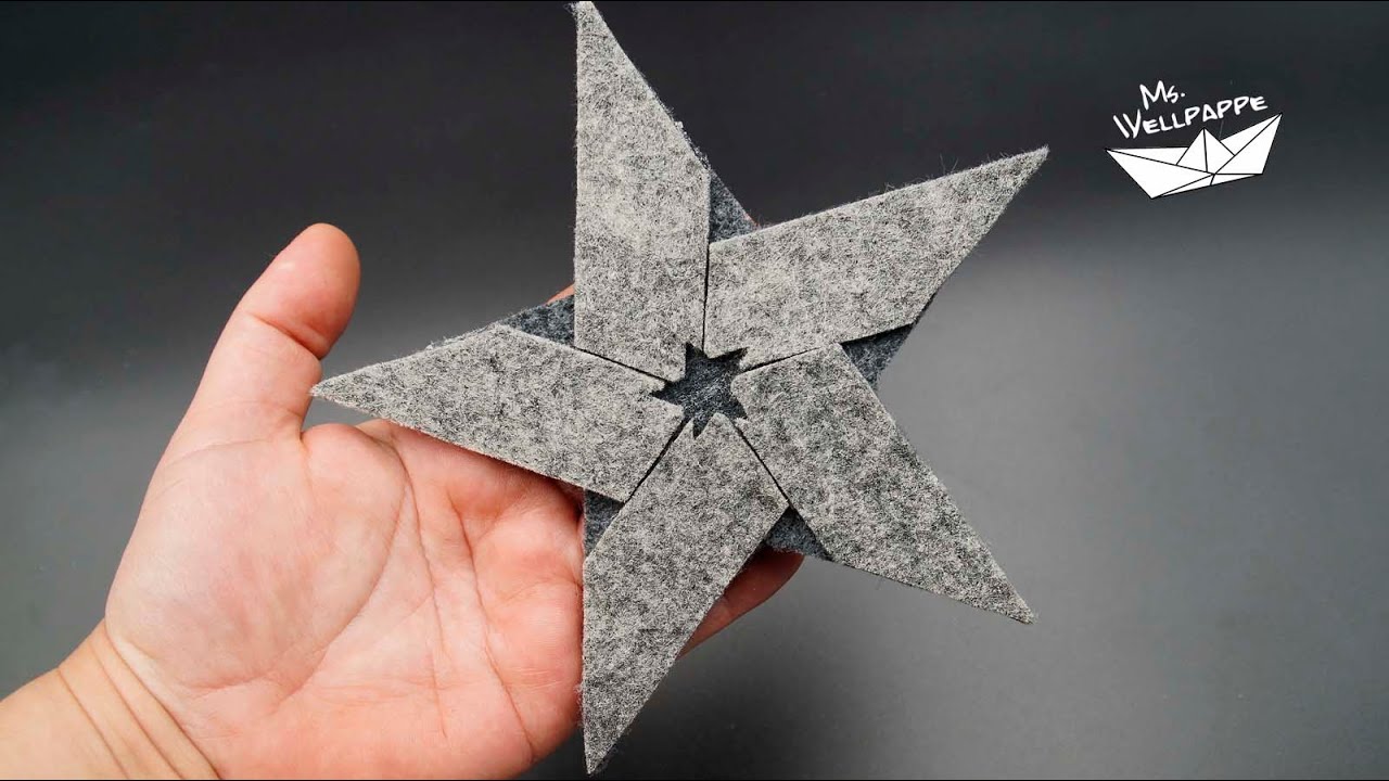 Сделайте красивые звезды из фетра на Рождество / стеклянные подставки для украшения стола