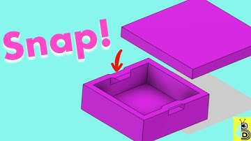 Fast Fusion 360 - Snap Fit Parts for 3D Printing