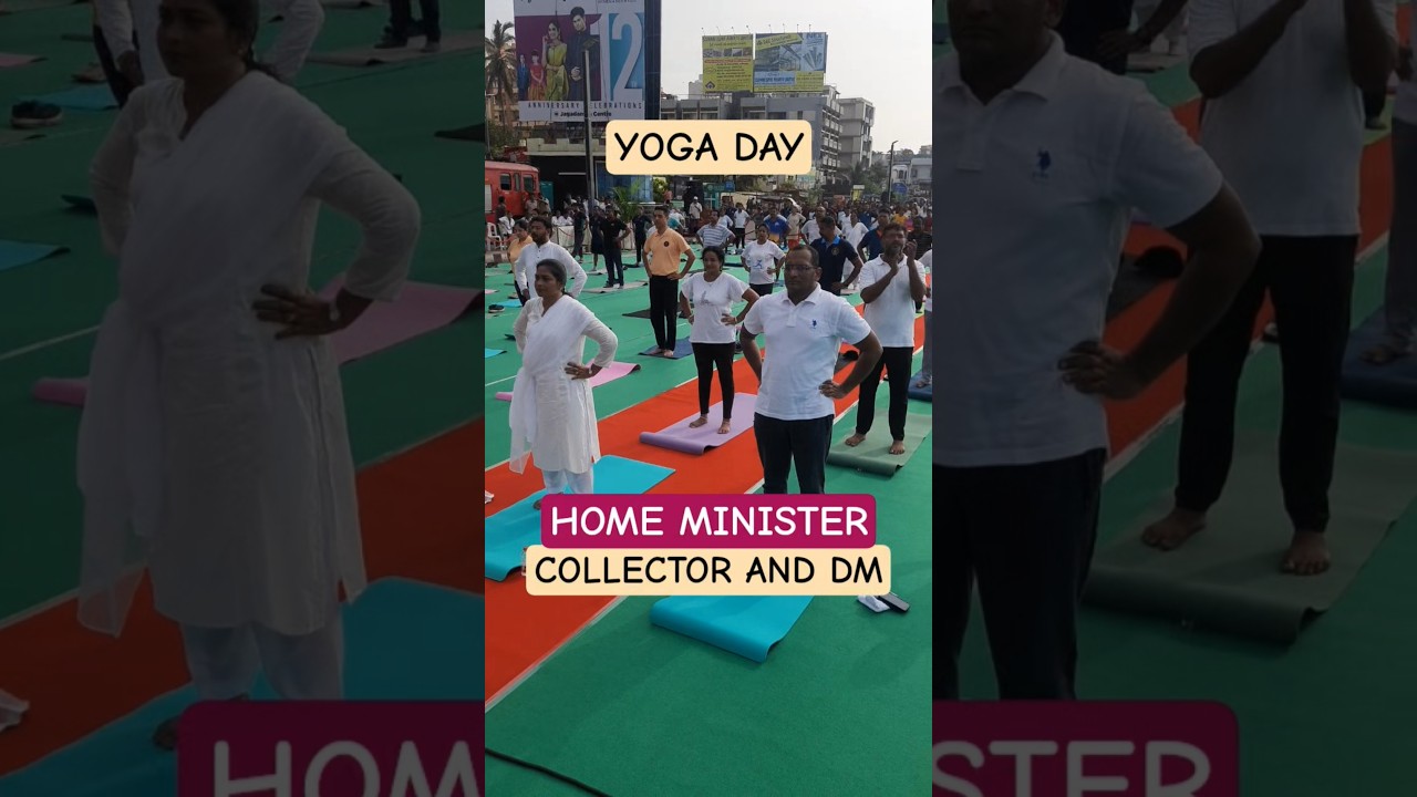 International Yoga Day Celebrations at Rk Beach in Visakhapatnam 