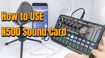 How to use livestudiomaker K500 sound card? Very easy!