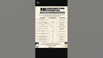10 Simple Conjuction example #conjuction #simplelearning #grammar #short #viral