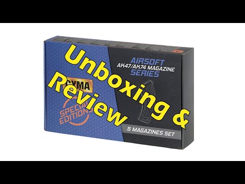 Taiwangun - 5 MAGAZINES SET FOR AK47/AK74/AKM [CYMA] Unboxing & Review (Eng)