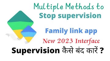 How to stop supervision of family link app or how to remove parental lock All problems solve 2023